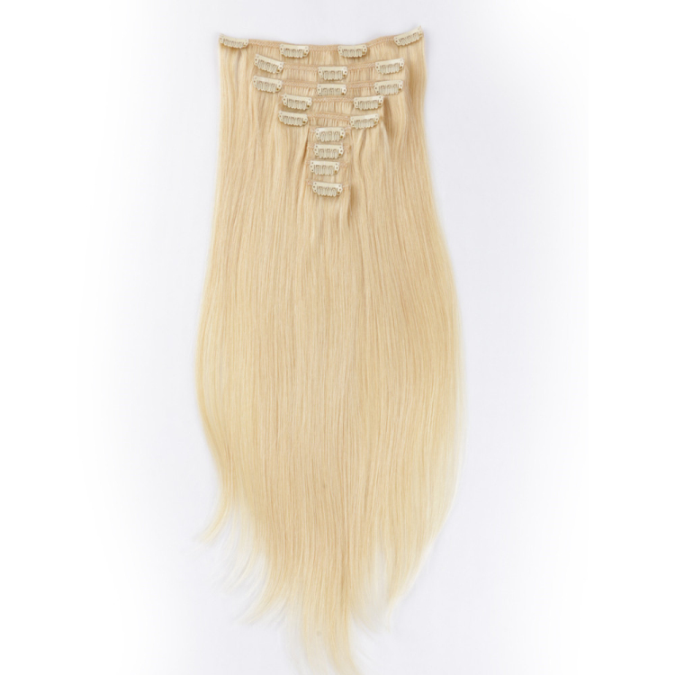 Clip in hair pieces extensions real weave hair clips SJ00116